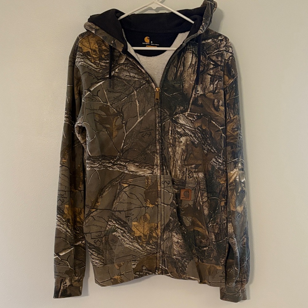 Carhartt Woodland Camo Zip-Up Hoodie